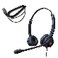 full image IPD IPH-255 Optimo-X Duo Ear Noise canceling, Corded Headset with HIS-02 Cable for Avaya IP1608,1616